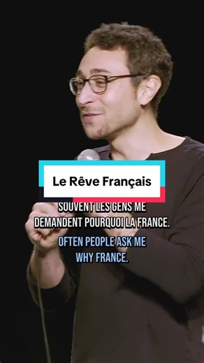 Le Rêve Français 🇫🇷 The French Dream. Me voir sur scène 🎫 lien en bio. #france #french #standup #expatlife