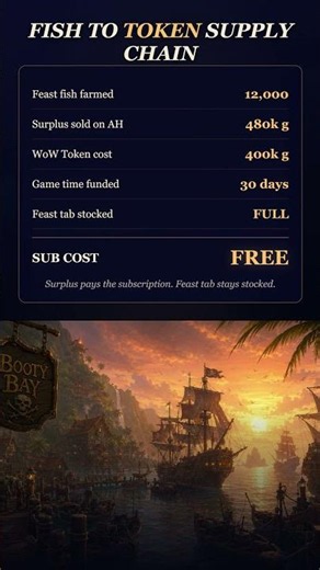 FEAST SUPPLY FREE TOKEN WoW FishBot fishbot.org #WoWFishing #Fishing #MMORPG