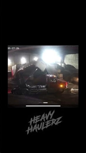 End Dump Trailer Tips Over While Dumping On An Angle. #truckdriver #truck #accident