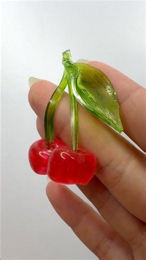 DIY CHERRY NANO TAPE SQUISHY 🍒 Cute Kawaii Red Berry Craft ✨ #diy #craft #art #trending