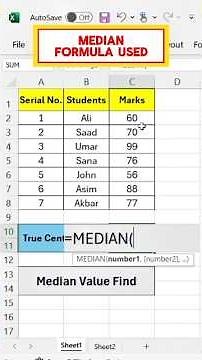 Excel MEDIAN Formula Explained | Find the Middle Value in Seconds