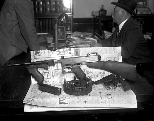 The ‘Tommy gun’ was designed for soldiers. But Chicago gangsters made it notorious.