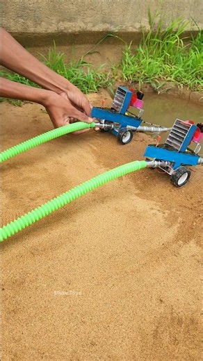 DIY Mini Water Tank Construction | Hand Tractor Motor Water Pump #WaterPump #ScienceProject