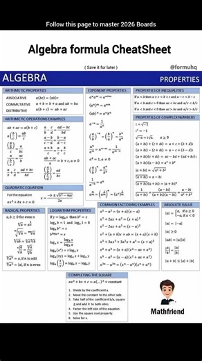Algebra Like a Pro! 🔥 These core properties make every equation easier to solve