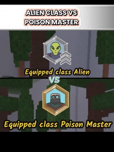 Alien vs Poison Master Class. Which is better? #roblox #robloxedit #99nightintheforest #fyp