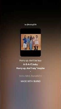 NewJeans (뉴진스) song ASAP English translation.