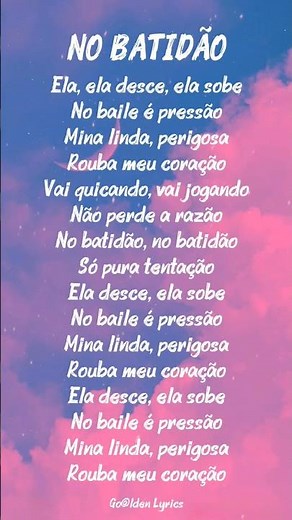 NO BATIDÃO – Lyrics | Golden Lyrics