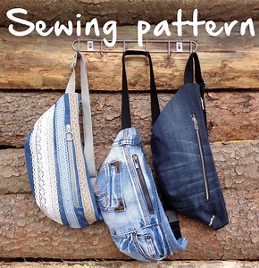 Sewing Pattern to Make Fanny Pack, Bum Bag, Hip Bag, Printable PDF Pattern and Instructions DIY Waist Bag, Easy Photo Tutorial Download - Etsy