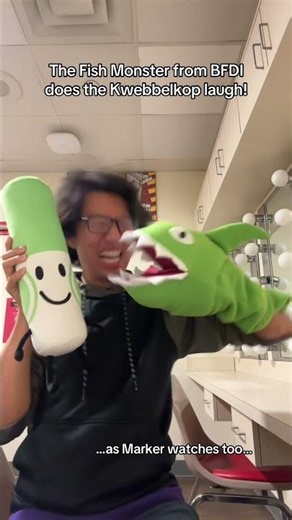 The Fish Monster from #bfdi does the Kwebbelkop laugh!