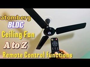 How to use atomberg remote |atomberg ceiling fan remote |