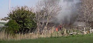 The fire at Doagh Famine Village today. (Video PH Greaves) Condolencs to the Doherty family on their sad loss. May you rebuild it bigger & better. | Donegal Online