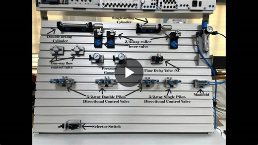 Problem Description: Design a continuous-cycle pneumatic control system for a workstation where a double-acting cylinder performs a stamping operation and a single-acting cylinder performs an… | Yash Soni