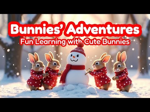 Bunnies’ Adventures. Fun Learning with Cute Bunnies. #forkids #abcsong #funlearning