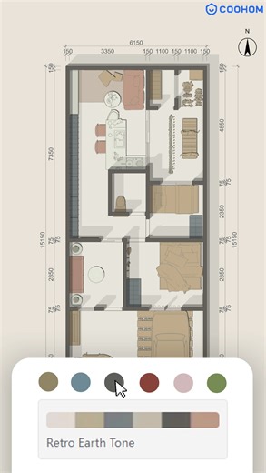 Create perfect floor plans fast and easily 🌟 See how Coohom helps to create and polish floor plans! 😍 Add wall shadow, add furniture shadow, and pick the color that best suits your needs. Everything is super fun, quick, and convenient in Coohom! 💪 👉 Watch the detailed tutorial on Coohom's official YouTube channel! 👉 Try it free! Link in bio~ 🔥 Want a tutorial on how we did this? Like & Subscribe for more! #homedecorideas #interiordesignideas #interiorinspiration #interiorinspo #modernhome 