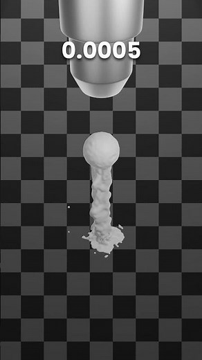 Blender fluid simulation viscosity guide (reuploaded) #fluidsimulation #blender #animation