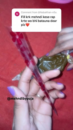 How to fill Mehndi cone #mehndi #henna #youtubeshorts #shorts
