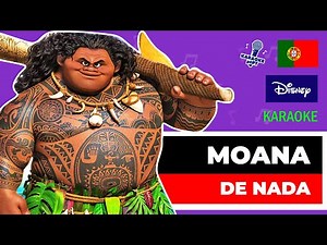 Moana (Vaiana) - De Nada | Karaoke pt PT