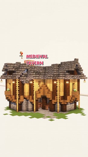 Exploring a Medieval Tavern in Minecraft