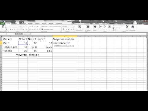 How do you calculate an average using a spreadsheet?