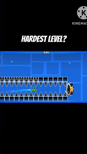 Hardest level in geometry dash #geometrydash