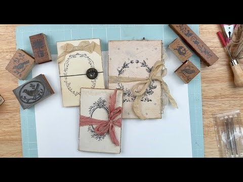 Mini Journal Books From Paper Scraps~Beginner Friendly~ Junk Journal, Paper Crafts, Card Making