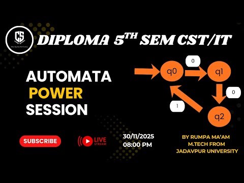 Automata Power Session🔥_Diploma 5th Sem CST/IT _ Important Questions & Exam Preparation 2025 #wbscte