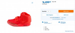 The "Red October" Nike Air Yeezy II Is Now Available At Walmart