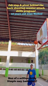 7.5K views · 169 reactions | While there isn't a single standardized program with this exact name, the "pivot & jab step behind the back shooting skills program" describes an advanced series of basketball drills focusing on creating space and separation for a shot using footwork and ball handling. The program integrates foundational moves with more complex variations. | Jefferson L. Codera | Facebook