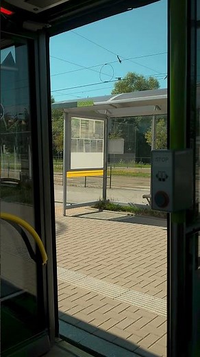 Poland, Olsztyn, Kanta Bus Stop - doors closing