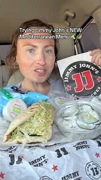 Jimmy John’s makes Mediterranean food now (NEW gyros)? 🥙🥒 #jimmyjohns #newfood #fastfood