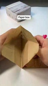 DIY paper box👌🏻 📦 #handmade #subscribe •