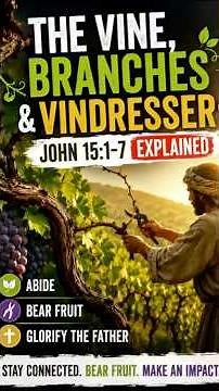 The Vine, branches and Vinedresser: John 15:1-7 Explained