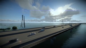 Flyover animation shows new bridge to Hilton Head Island in original preferred plan