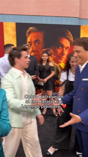 Cobra Kai reunion with Ralph Macchio, Tanner Buchanan and Mary Mouser! #KarateKidMovie #CobraKai | Karate Kid: Legends