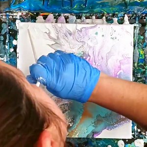 This is such a fun technique and this came out absolutely stunning! | Mixed Media Girl