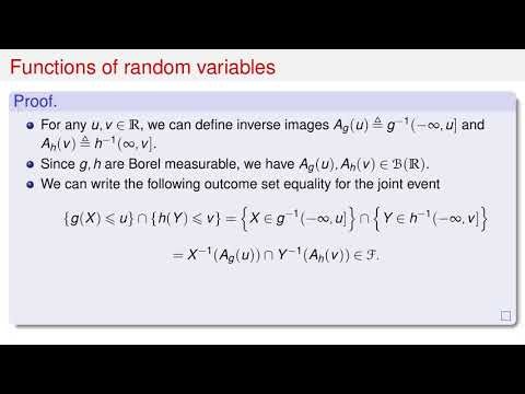 PRP 06: Transformation of Random Vectors