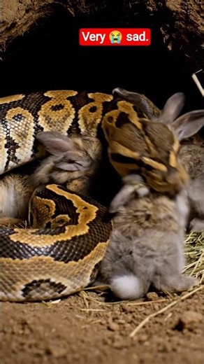 snake eat rabbit 🐰 kid#shorts #viralvideo #snake #rabbit