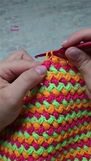 Lace Puffy One Row Repeat Crochet Pattern | Crochet Stitches #crochettutorial #easycrochet #knitting