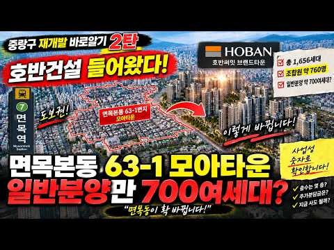 호반건설이 연이어 수주한 면목동 63-1, 앞으로 어떤 아파트촌이 될까?