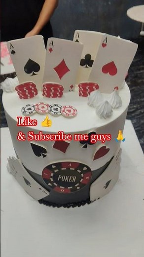 poker game poker thame cake 🍰🎂🎂#shortvideo #cake #cakerecipe #cakedesign #diy #cakeartist #art