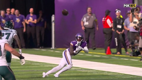 Jordan Addison's best catches from 128-yard game vs. Eagles