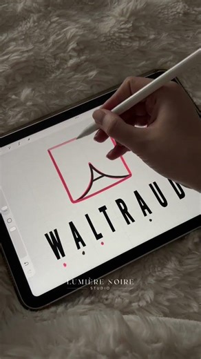 Create Stunning Letter Logos in Procreate with WALTRAUD Name Design #letterlogo #tattooideas