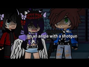 { 😇Angel with a shotgun🔫 }{ 💜Aphmau💜 }{ gachameme }{ inspired:‪@LittleMindXD‬ }{ Aarmau }{gachaclub}