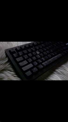 Zornher | The game reaches a new level of coolness, spider web keyboard leads the trend!😎🖤🕷🕸💀 #fyp #foryoupage #keyboard #typ #mechanicalkeyboard... | Instagram