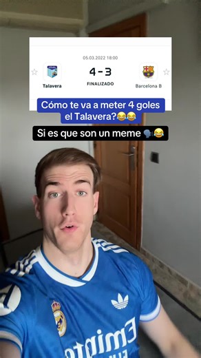 4 goles os marcaron 😂😂😂😂 #humor | talavera vs real madrid