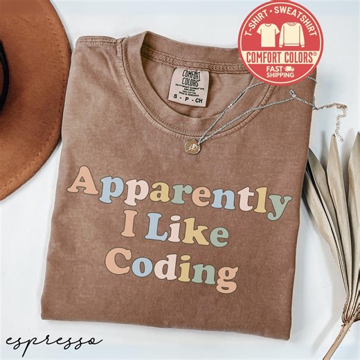 Comfort Colors® Coding Programmer Shirt Funny Tech Gift Software Engineer Computer Science Student Developer Groovy Pastel Coder Tee - Etsy