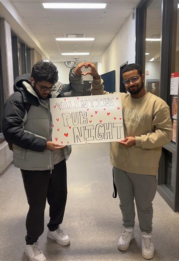 Celebrating Valentine's Pub Night at Bethune College