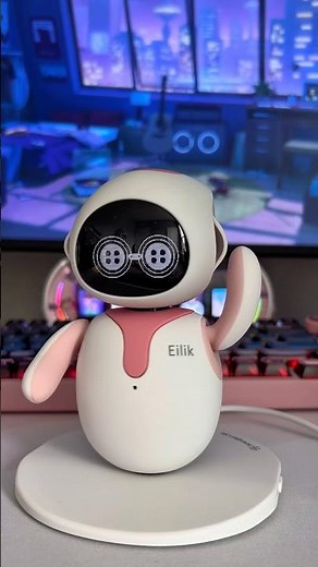 DANCE TIME WITH EILIK BOT💃🏾🕺🏾#eilikrobot #eilik #tech #desksetup #gamingsetup #fypviralシ