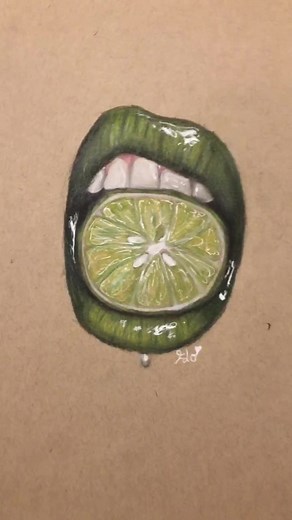 Prismacolor Drawing Lime Lips