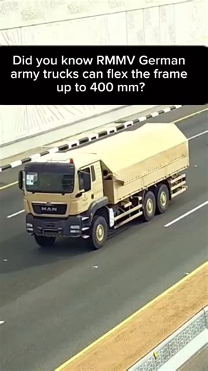 Did you know the RMMV German army trucks can flex the frame up to 400 mm?